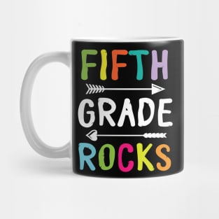 Fifth Grade Rocks Teacher Student Happy Back To School Day Mug